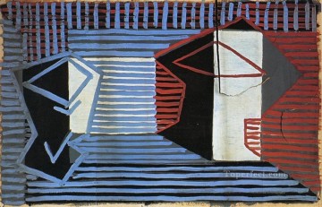 パブロ・ピカソ Painting - ガラスとコンポートボウル 1922年 パブロ・ピカソ
